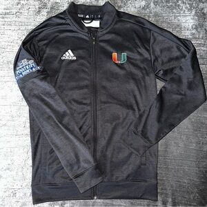 University of Miami Adidas Full Zip - Pinstripe Bowl